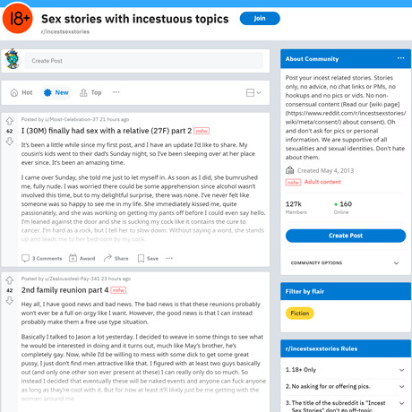 Reddit Taboo Sex Stories